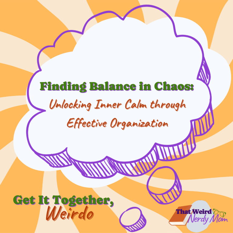 Finding Balance in Chaos: Unlocking Inner Calm through Effective Organization
